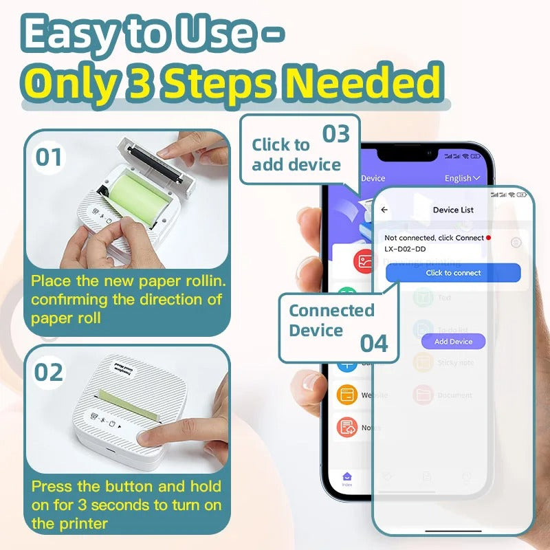 DOLEWA B3 Portable Mini Printer